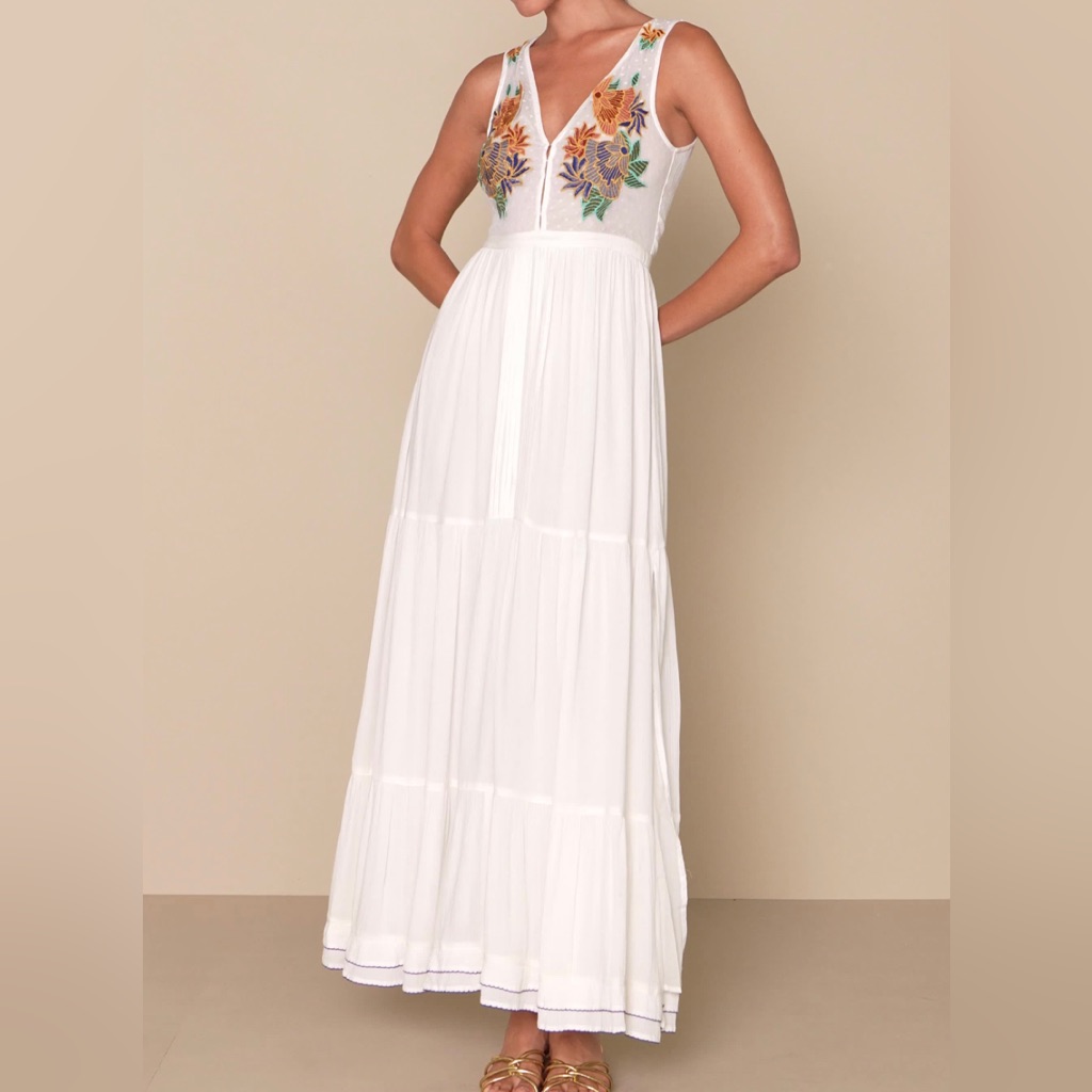 Nwt Lulus Tickets To Paradise Maxi